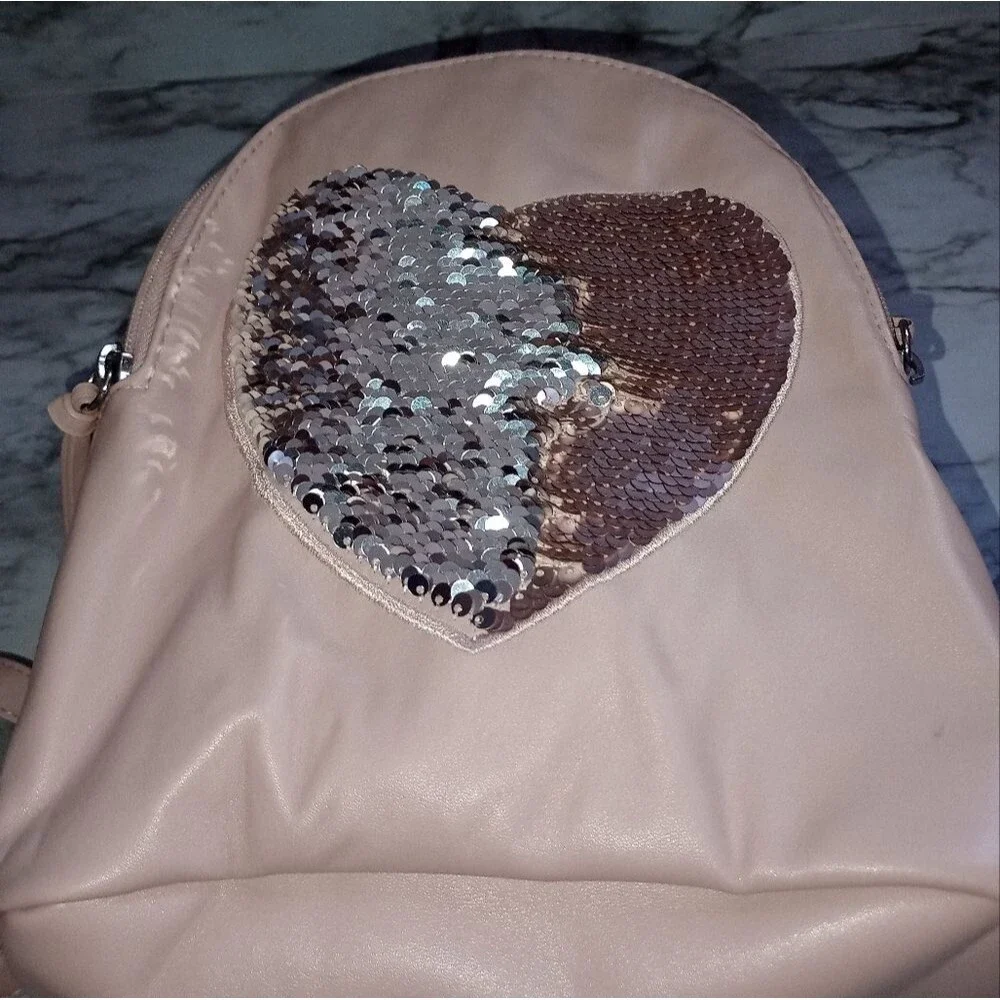Arizona Jean Company Mini Bookbag Backpack Purse Reversible Sequin